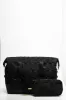 Travel Bag With Cosmetics Bag Set Black sold by Ackermas