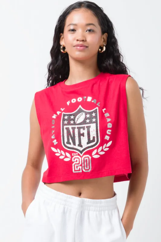 NFL Oversized Muscle T-Shirt Red sold by Ackermas