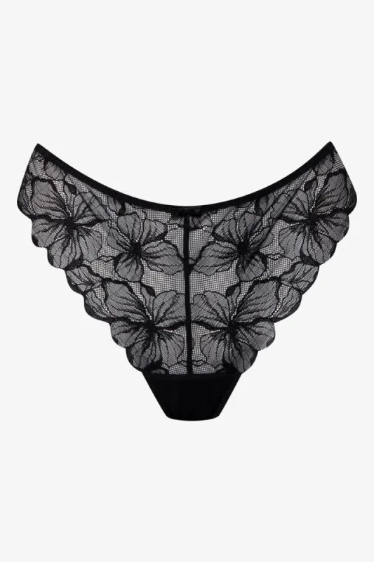 Lace Thong Black sold by Ackermas