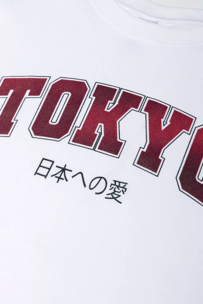 Tokyo Short Sleeve T-Shirt White sold by Ackermas product image thumbnail 2
