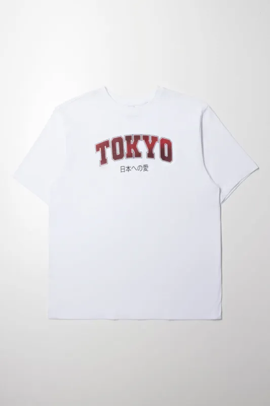 Tokyo Short Sleeve T-Shirt White sold by Ackermas