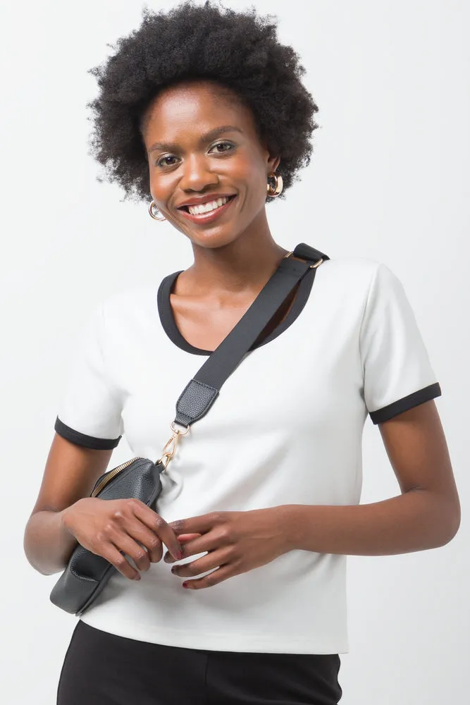 Short Sleeve Top White sold by Ackermas