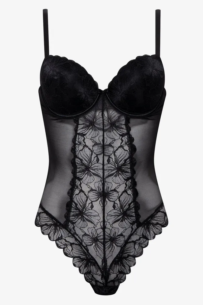 Lace Bodysuit Black sold by Ackermas
