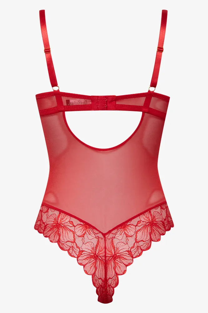 Lace Bodysuit Red sold by Ackermas product image thumbnail 2