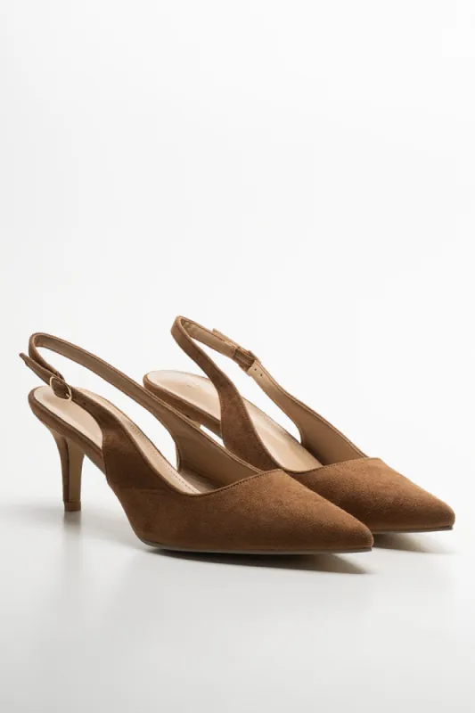 Slingback Heel Brown sold by Ackermas