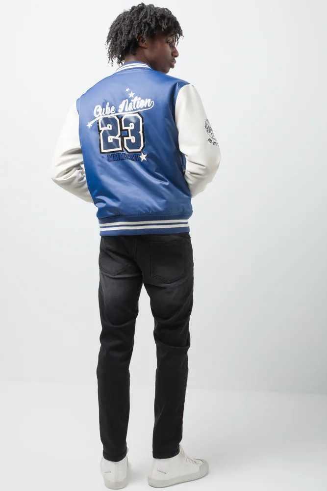 Basketball Jacket Navy sold by Ackermas product image thumbnail 3