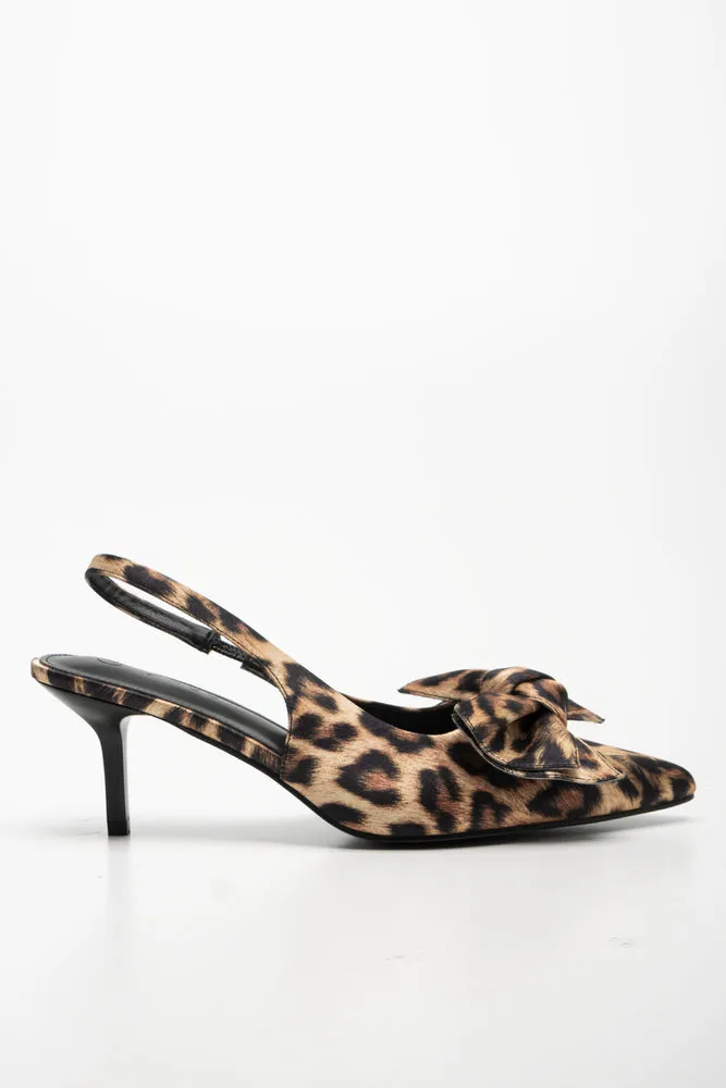 Leopard Print Sling Back Heels Multi sold by Ackermas product image thumbnail 2
