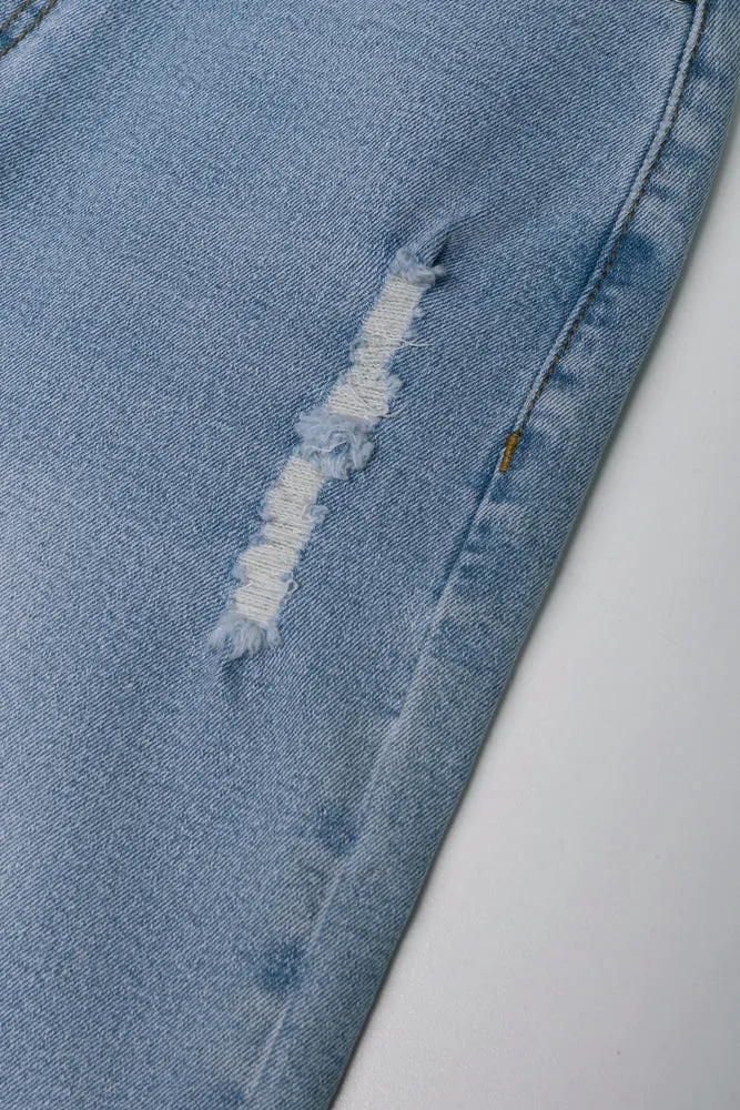 Wide Leg Denim Jean Blue sold by Ackermas product image thumbnail 4