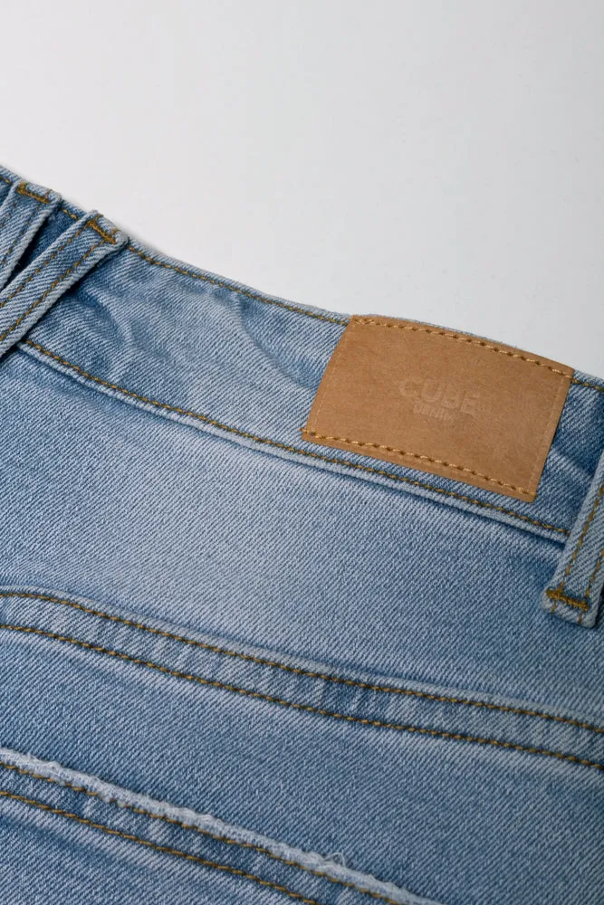 Wide Leg Denim Jean Blue sold by Ackermas product image thumbnail 5