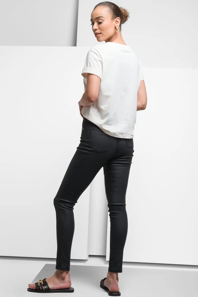 Coated Skinny Denim Jeans Black sold by Ackermas product image thumbnail 3