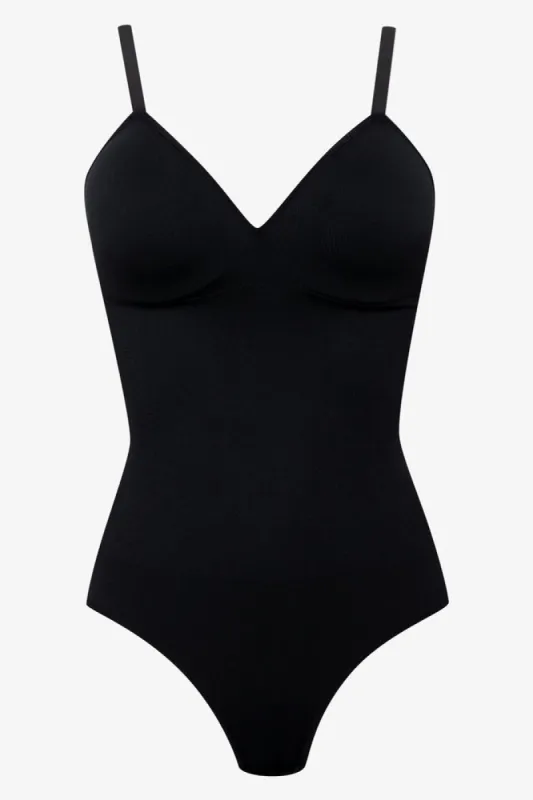 Shapewear Moulded Thong Bodysuit Black sold by Ackermas