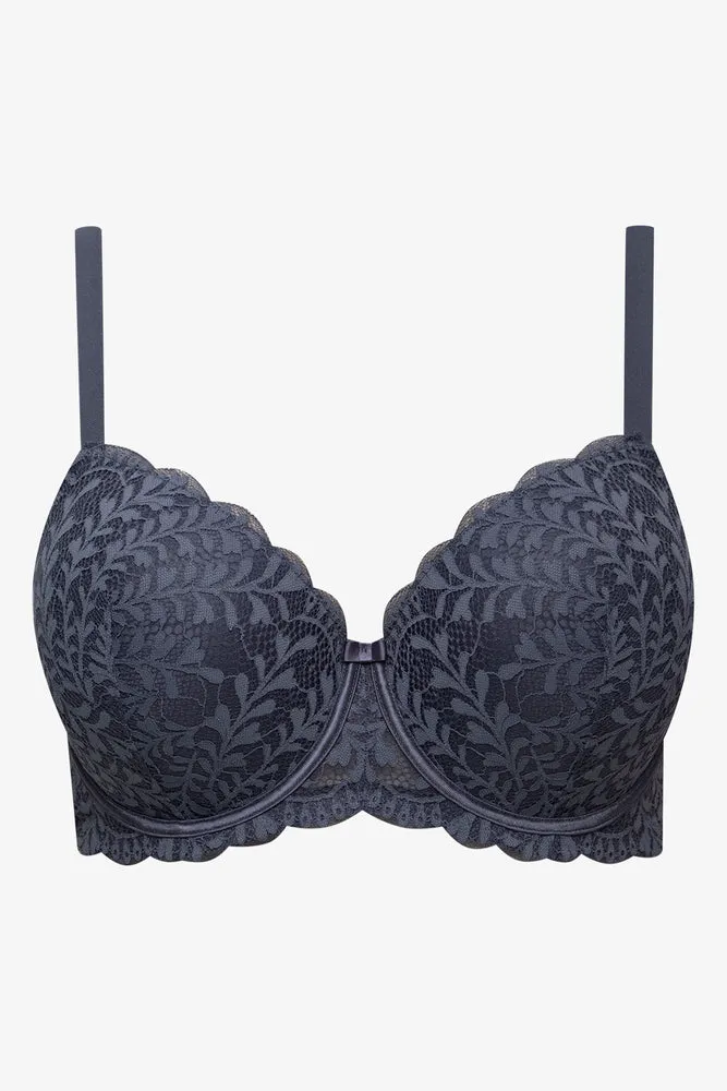 2 Pack Lace Balconette Bra Blue & Grey sold by Ackermas product image thumbnail 3