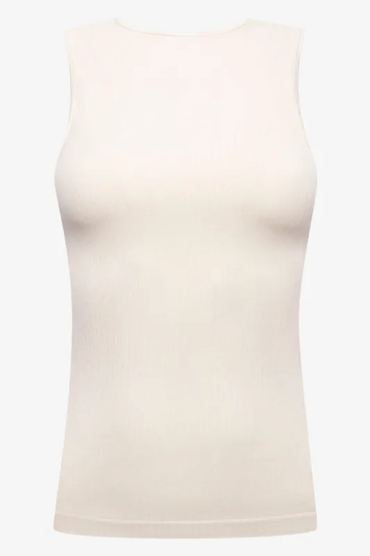 Sleevless Seamfree Top Natural sold by Ackermas