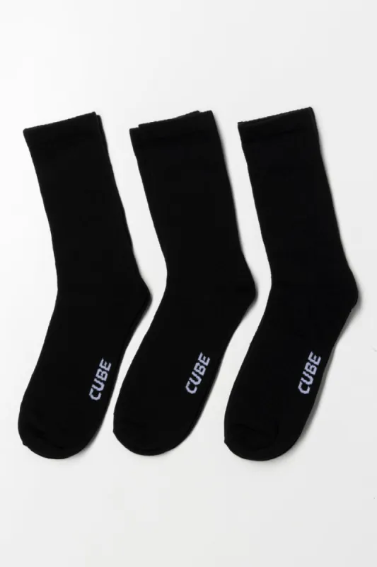 3 Pack Anklet Socks Black sold by Ackermas