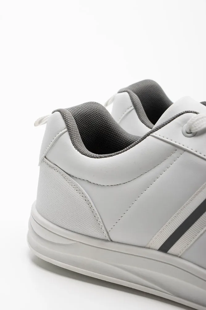 Lace Up Trainers White sold by Ackermas product image thumbnail 4