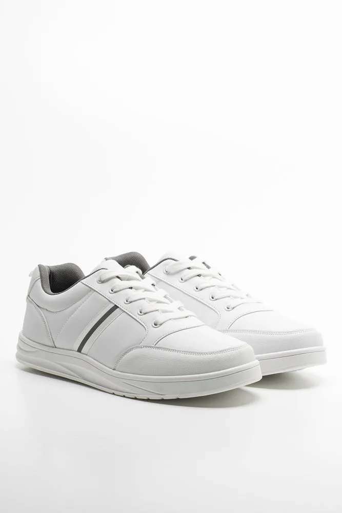Lace Up Trainers White sold by Ackermas