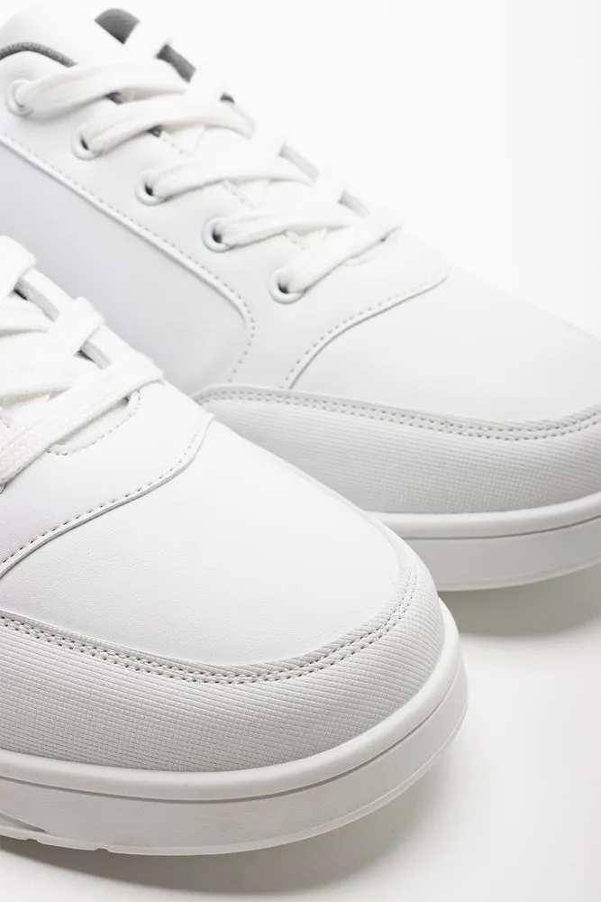 Lace Up Trainers White sold by Ackermas product image thumbnail 3