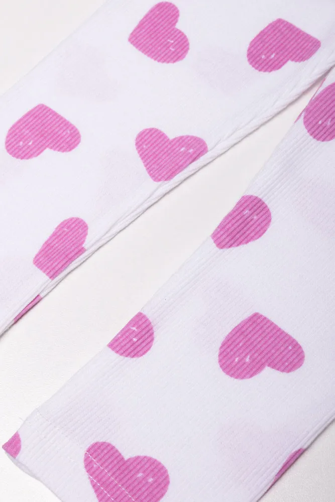 Heart Legging White sold by Ackermas product image thumbnail 2