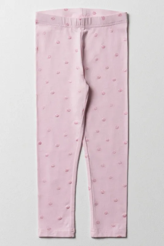 Glitter Leggings Light Pink sold by Ackermas