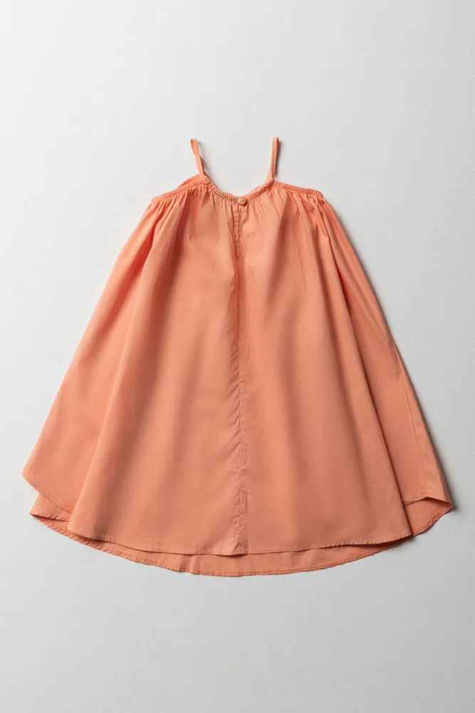 Halter-Neck Tent Dress Coral sold by Ackermas product image thumbnail 3