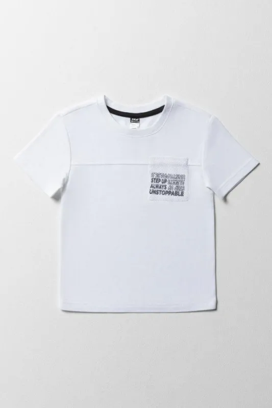 Pocket Short Sleeve T-Shirt White sold by Ackermas