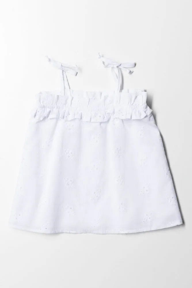 Tg Strappy Top Anglaise White sold by Ackermas product image thumbnail 3