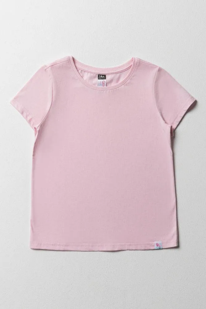 Short Sleeve T-Shirt Light Pink sold by Ackermas