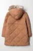 Hooded Puffer Coat Brown sold by Ackermas