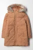 Hooded Puffer Coat Brown sold by Ackermas
