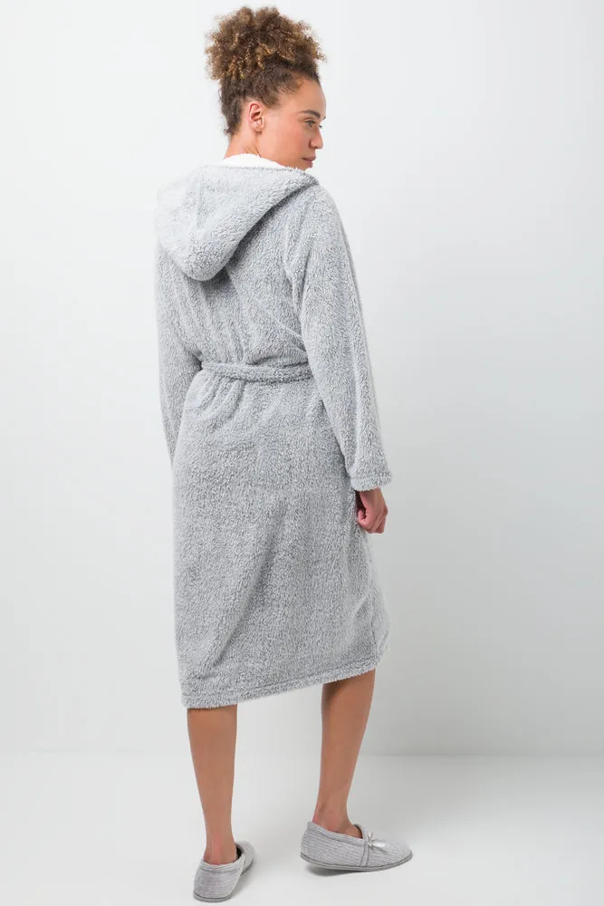 Hooded Sherpa Gown Grey sold by Ackermas product image thumbnail 3