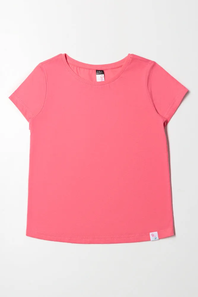 Short Sleeve T-Shirt Pink sold by Ackermas