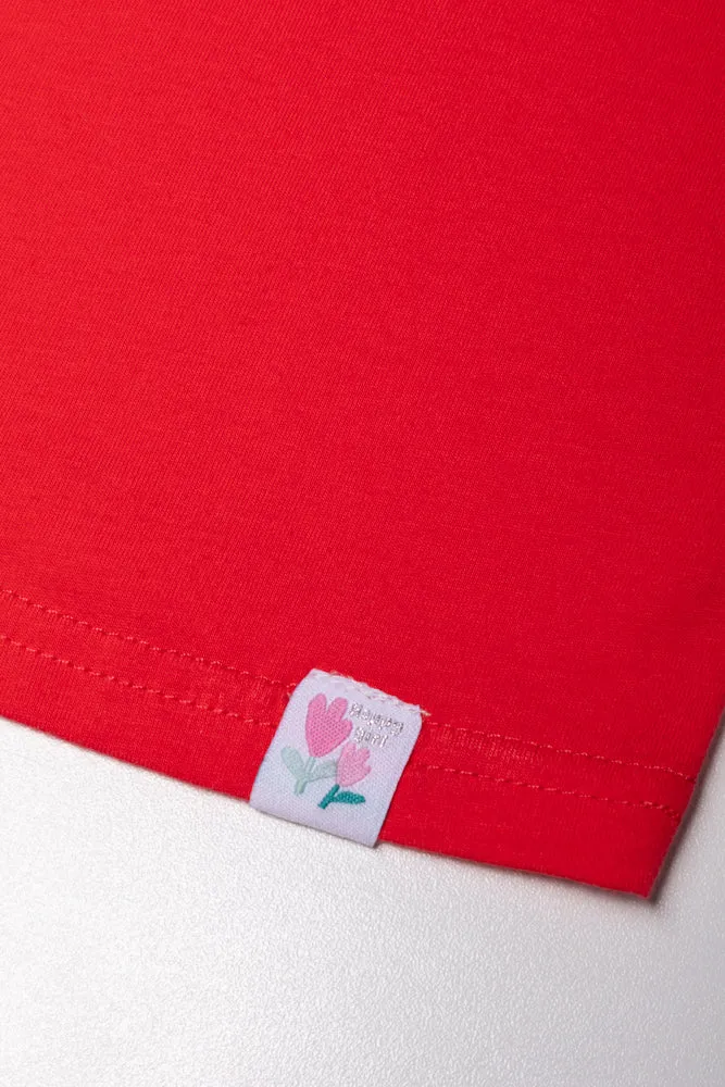 Short Sleeve T-Shirt Red sold by Ackermas product image thumbnail 3