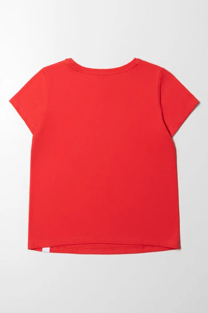 Short Sleeve T-Shirt Red sold by Ackermas product image thumbnail 4