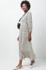 V-Neck Crinkle Knit Dress Cream sold by Ackermas