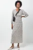 V-Neck Crinkle Knit Dress Cream sold by Ackermas