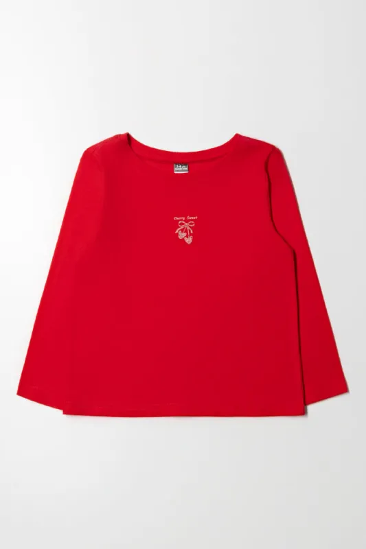 Long Sleeve T-Shirt Red sold by Ackermas