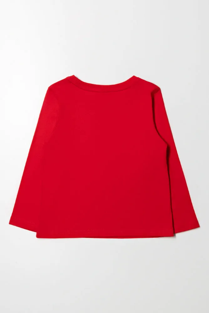 Long Sleeve T-Shirt Red sold by Ackermas product image thumbnail 3