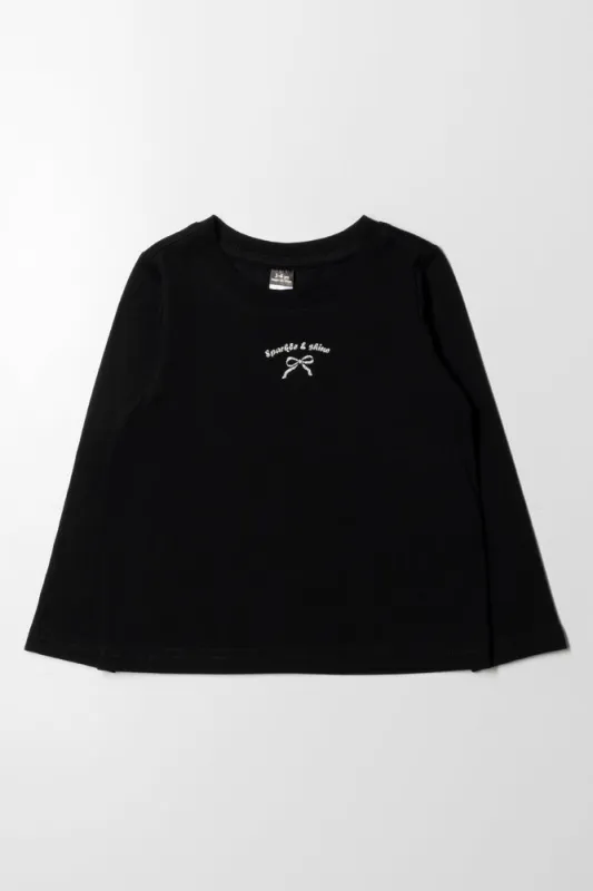 Long Sleeve T-Shirt Black sold by Ackermas