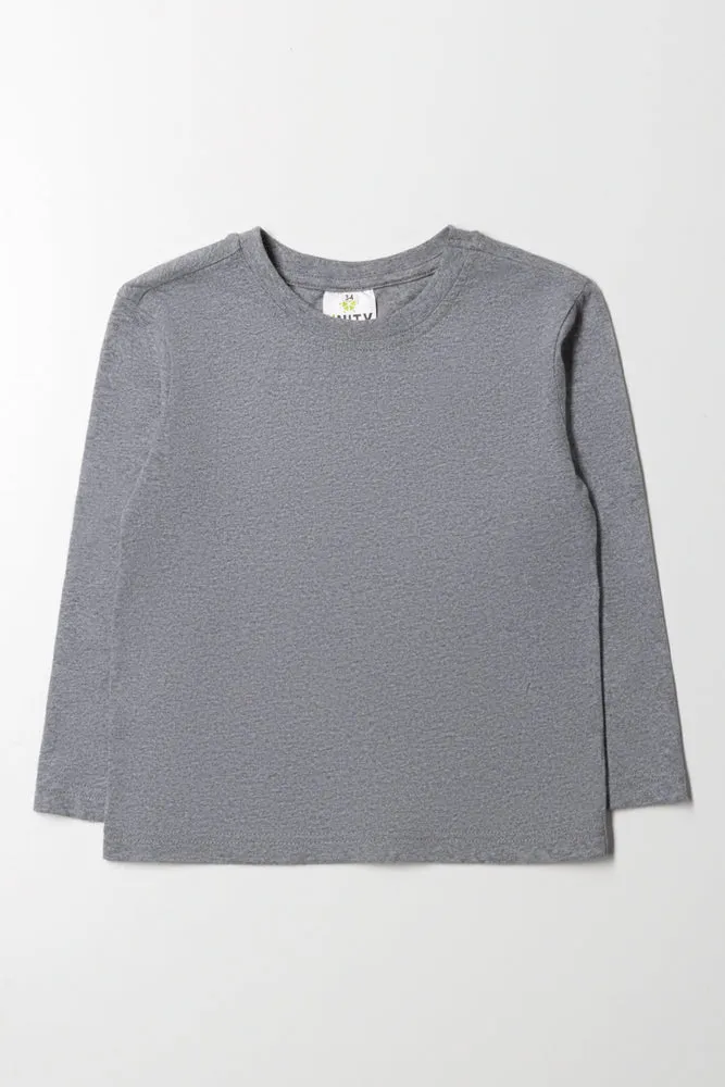 Long Sleeve T-Shirt Grey sold by Ackermas