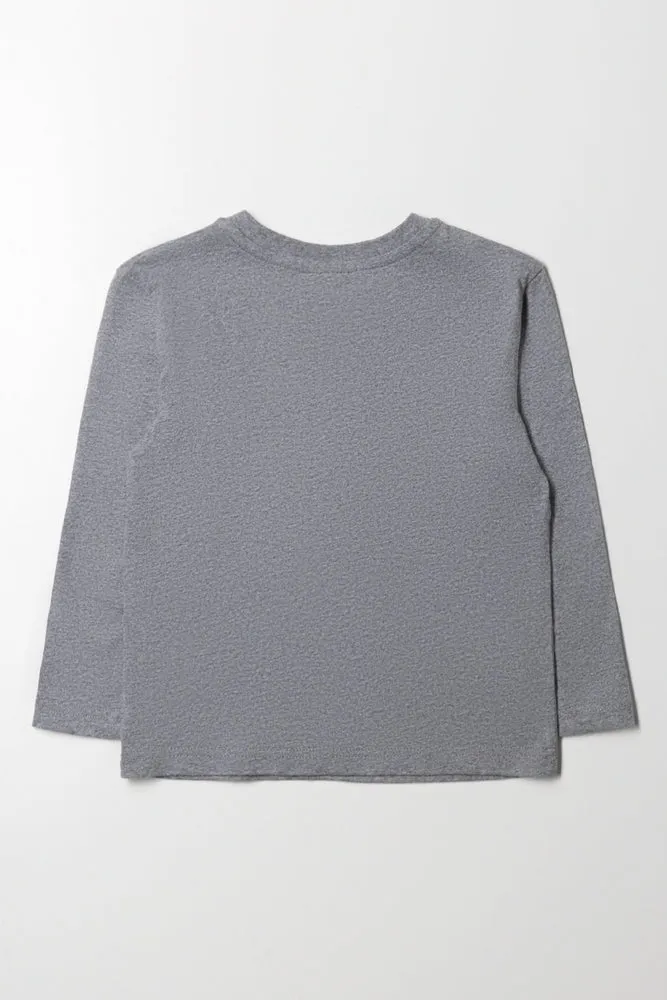 Long Sleeve T-Shirt Grey sold by Ackermas product image thumbnail 3