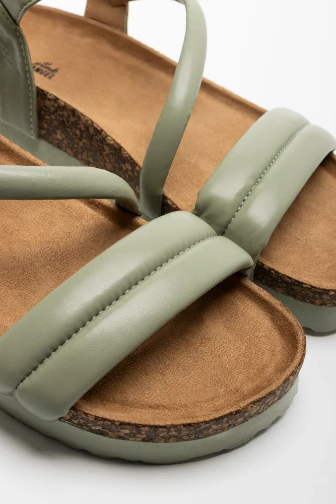 Diagonal Strap Sandal Green sold by Ackermas product image thumbnail 3