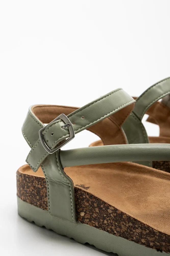 Diagonal Strap Sandal Green sold by Ackermas product image thumbnail 4