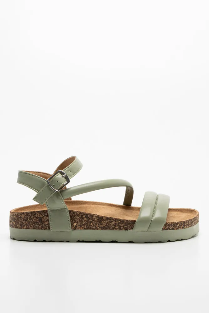 Diagonal Strap Sandal Green sold by Ackermas product image thumbnail 2