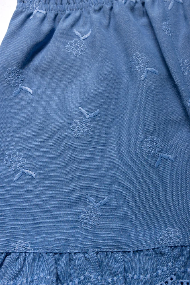 Denim Short And Top Set Blue sold by Ackermas product image thumbnail 3