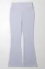 Rib Waist Flare Legging Grey sold by Ackermas