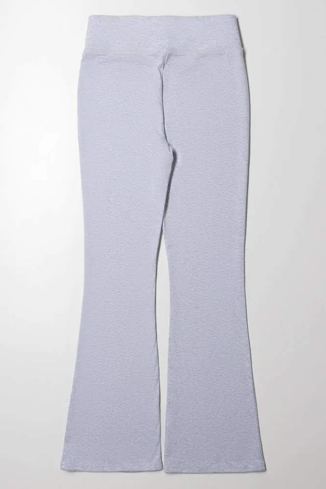 Rib Waist Flare Legging Grey sold by Ackermas product image thumbnail 3