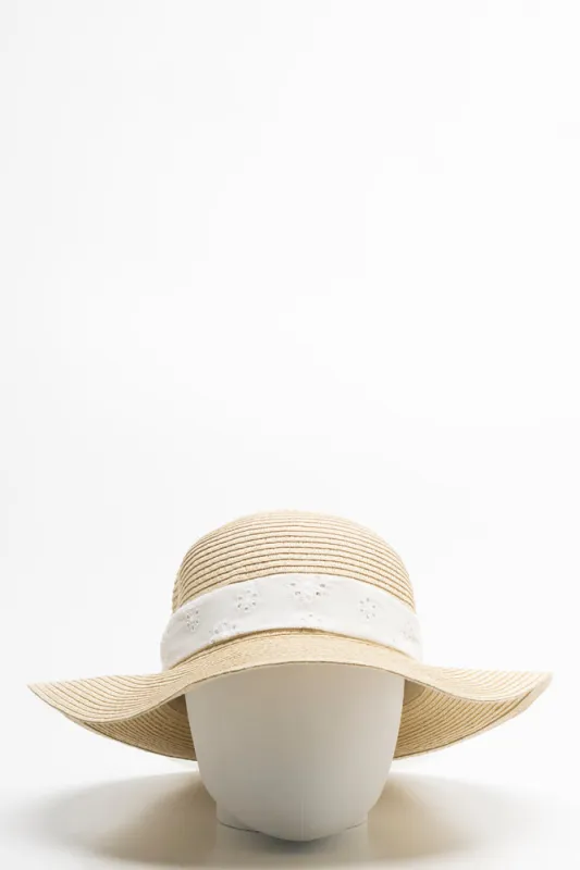 Sunhat Ribbon white sold by Ackermas