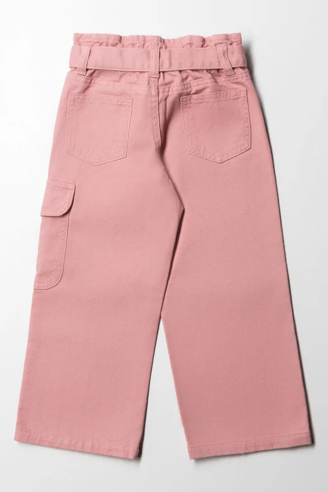 Wide Leg Denim Jeans Pink sold by Ackermas product image thumbnail 4