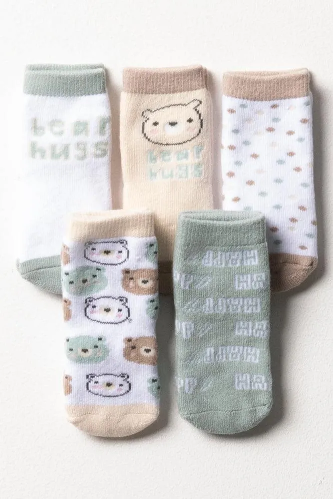 5 Pack Bear Socks Multi sold by Ackermas product image thumbnail 2
