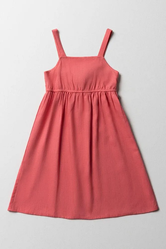 Strappy Dress With Back Detail Orange sold by Ackermas